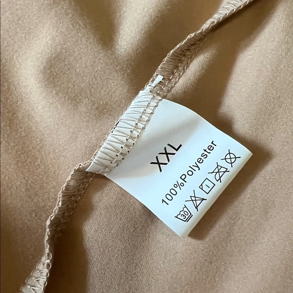 Beige Open Front Cardigan - Picture 2 of 2